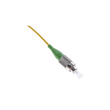 Cable Wholesale FC/APC Epoxy Connector, Simplex, 2.0mm, Singlemode OS2, Metal/Green Boot, 20 pieces 34FC-00320-20