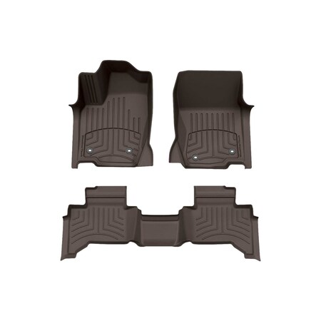 Weathertech Cocoa, Front and Rear FloorLiner HP 471874-1-3IM