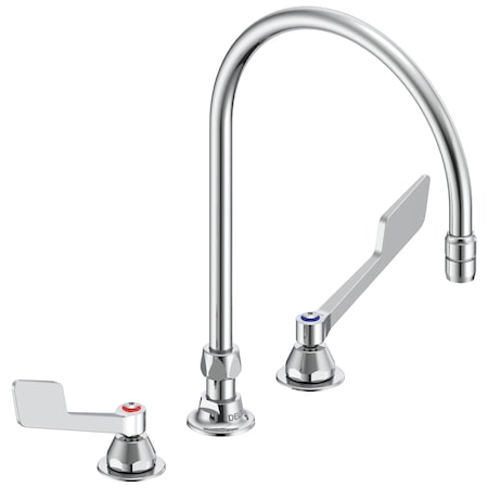 Delta Commercial 27C1 / 27C2 Two Handle Sink Faucet In Chrome 27C2945-R7