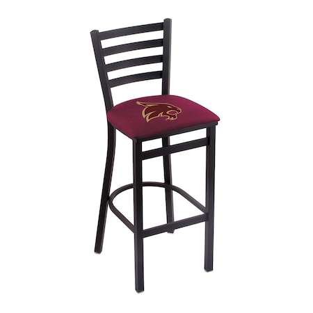 Holland Bar Stool Co 25" Blk Wrinkle Texas State Stationary Counter Stool, Ladder Back L00425TexsSt