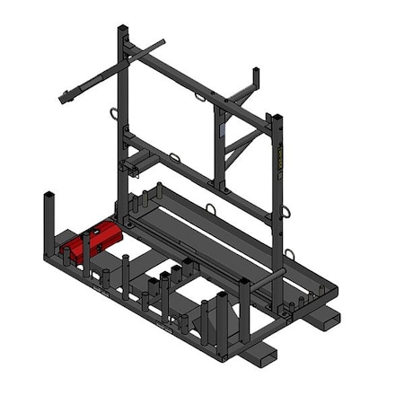 Bil-Jax ScaffoldingTower Rack, Black, 690 lb, Steel 0110-286A-15