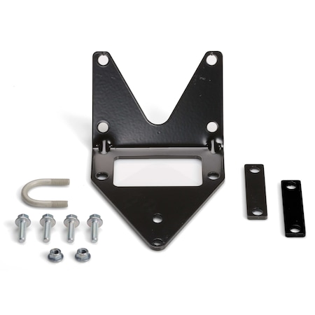 Warn Winch Mount For 4000 to 4500 Pound Winches; Fixed Mount; Powder Coated; Black 90850