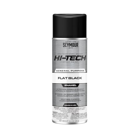Seymour Of Sycamore Hi Tech Enamel Spray Paint Flat Black 16-133