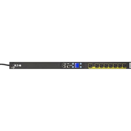 Eaton Managed rack PDU, 0U, 5-20P, L5-20P input, 1.92 kW max, 120V, 16A, 10 ft cord, EMA113-10