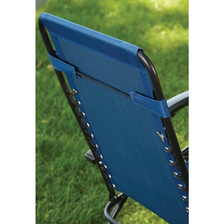 Outdoor Expressions Zero Gravity Relaxer Blue Convertible Lounge Chair ZD-A806-B26