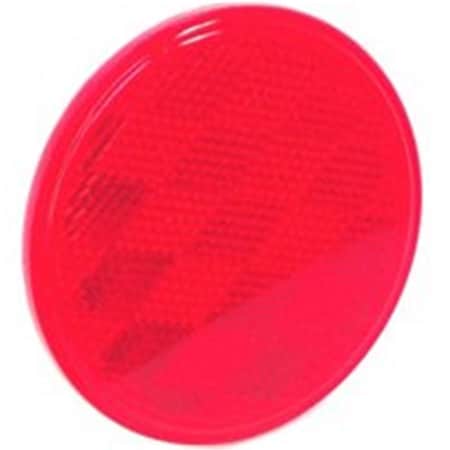 Us Hardware RV659C 3 in. Red Reflector 6448641
