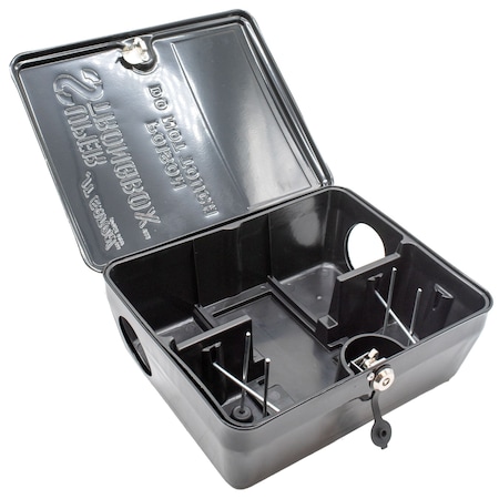 Super Strongbox Bait Station, Black Steel, PK6 912-BK
