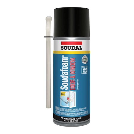 Soudal Usa Soudafoam DOOR & WINDOW Straw Insulating Spray Foam Sealant 12 oz. Champagne, 216PK 128665