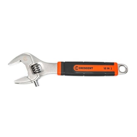 Crescent Adj Wrench, 12in, Chrome, Cush Grip, Carded AC312CVS