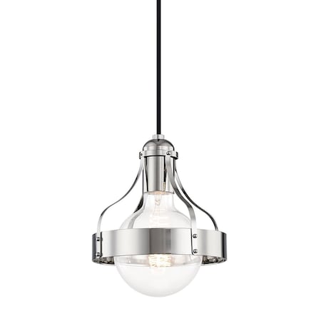 Mitzi Violet 1 Light Pendant 7.75 In. Polished Nickel H271701-PN