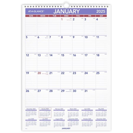 At-A-Glance Monthly Wall Calendar, Vertical PM228