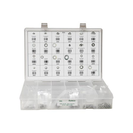 Auveco Thread Cutting Nuts, Washer Lock Nuts, Push-On Assortment 6924