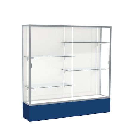 Ghent Spirit Floor Display Case 72x72x16, White, Satin 376WB-SN-NY