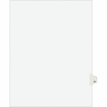 Avery Dividers, Index, Sidetab, 20 25PK AVE01020