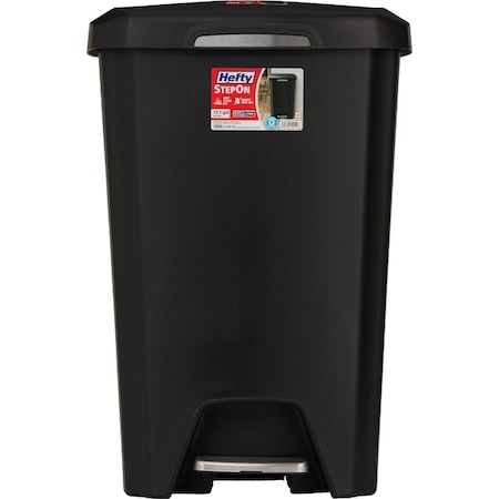 Hefty 12.1 Gal. StepOn Trash Can HFT-5205075451-2