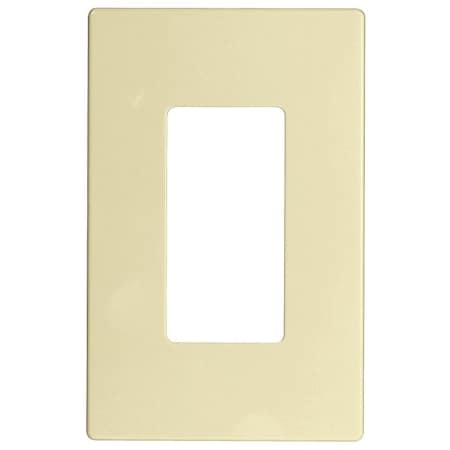 Eaton Wiring Devices PJS Wallplate, 4-7/8 in L, 3-1/8 in W, 1 -Gang, Polycarbonate, Light Almond PJS26LA