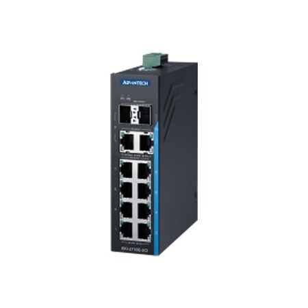 Advantech 8FE+ 2Combo Industrial Unmanaged Switch EKI-2710E-2CI-A