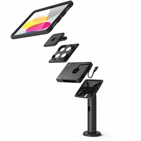 Compulocks Universal Tablet Magnetix Tilting Stand 8IN Plus Hub Black TCDP01VHBMM01H01