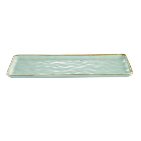 Cac Foodservice CAC China Rect. Platter Light Green 16 in Box of 12, 12PK PMS-RT61-G