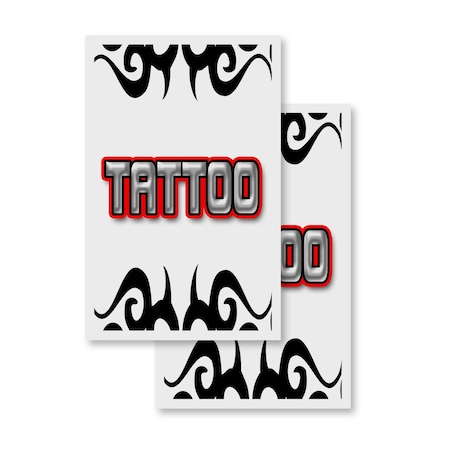 Signmission Tattoo1, Vinyl Decals Only 24 Inch x 36 Inch, Vinyl Decal, 2PK DSB-2436-2PACK-Tattoo1