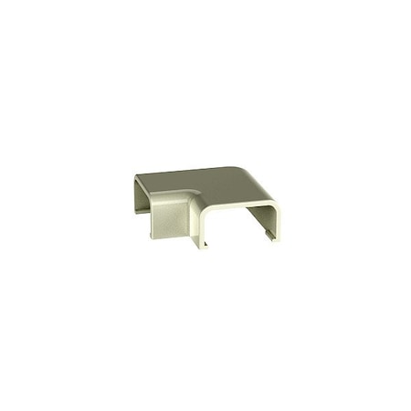 Panduit 90 Deg Flat Elbow Raceway, RAF Series, 1 Channel, 2 in W, 1/2 in H, 2 in L, White, 20 PK RAF5IW-E