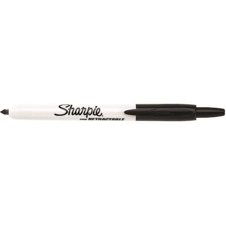 Sharpie Permanent Marker, Black, Fine Tip, Capped, 2 PK 32724PP