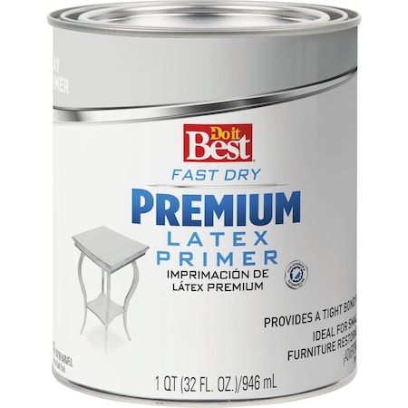 Do It Best Premium Latex Interior/Exterior Primer Gray 1 Qt. 203319D