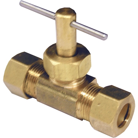 Westlake Pipe & Fittings 3/8'' Cx3/8'' C Brass Straight Needle Valve 17-1531