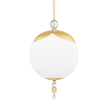 Hudson Valley Lighting Kelly Behun X Perla 1 Light Pendant 16 In. Aged Brass KBS1748701L-AGB