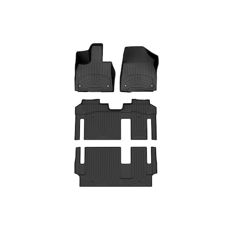 Weathertech Black, Front and Rear and Rear FloorLiner HP 441641-1-3-4IM