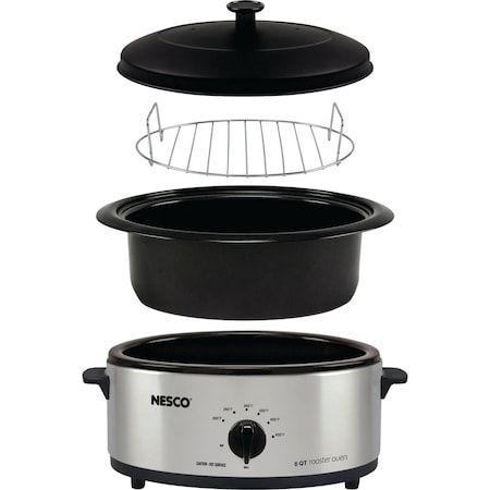 Nesco 6 Qt. Stainless Steel Electric Roaster 4816-25