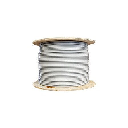 Swe-Tech 3C S/FTP Cat6a Ethernet Cable, Gray, Stranded Copper, 26AWG, Spool - 1000 foot FWT13X6-521MH