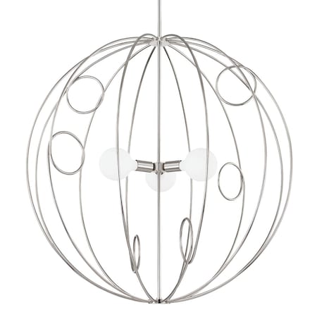 Mitzi Alanis 3 Light Chandelier 25 In. Polished Nickel H485701L-PN