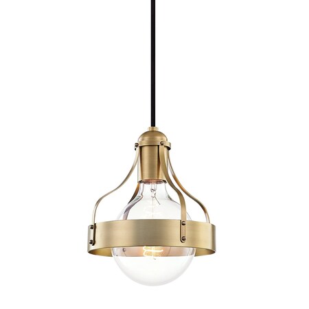 Mitzi Violet 1 Light Pendant 4.75 In. Aged Brass H271701-AGB