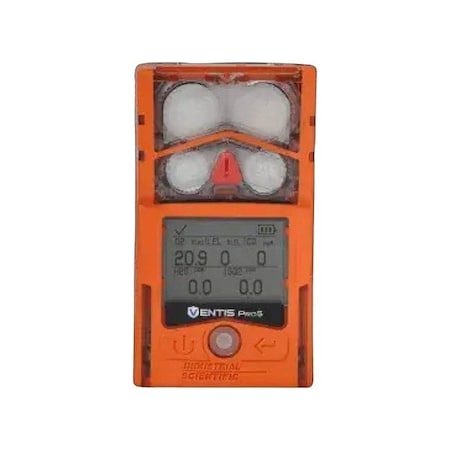 Industrial Scientific Ventis Pro5 Multi-Gas Detector, IP68, Audible, Vibrating, Visual, LCD with Backlight VP5-U12Y2110101