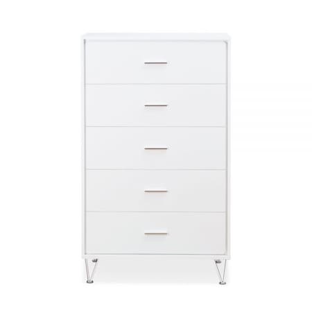 Homeroots 32" White Five Drawer Standard Chest 286660
