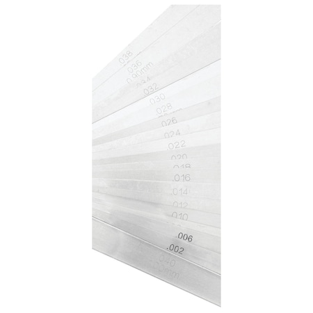 Performance Tool 12 In Long Feeler Blade Set Feeler Gauge, W80541 W80541