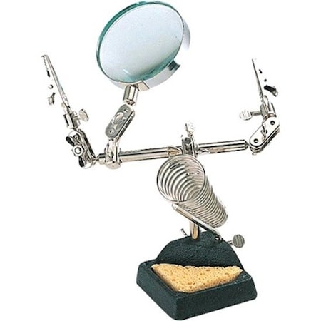 Eclipse Enterprises. Eclipse - Helping hands w/solder iron holder - 2.5X 900-206