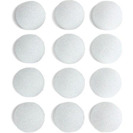 Hygloss Products Craft Foam Balls, 1.5 Inch, White, 72PK 51115