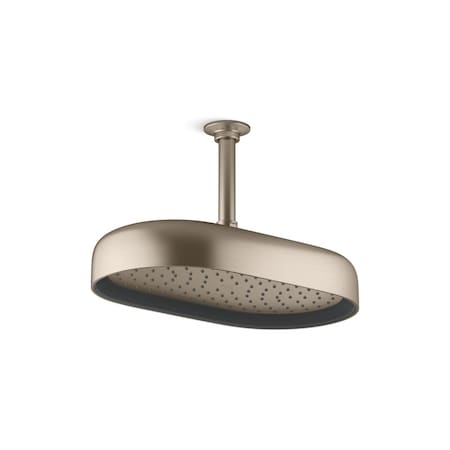 Kohler Statement Oblong 14" single-function rainhead, 2.5 gpm 26294-BV