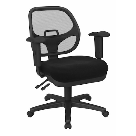 Office Star Products Ergonomic Task Chair with ProGrid Back, Diamond Jet 29024-297