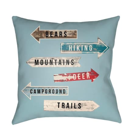 Artistic Weavers Lodge Cabin Compass Poly Filled Pillow - 26 x 26 in. LGCB2070-2626