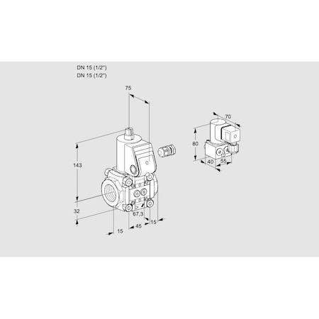 Honeywell Kromschroder VLV ASSY, SOLND, RP15 KS88000852