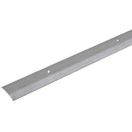 M-D Building Products Carpet Trim, 36 in L, 2 in W, Fluted Surface, Aluminum, Silver 78212