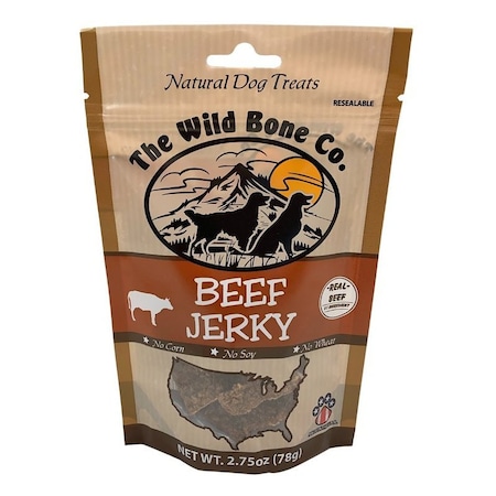 Wild Bone Co BEEF JERKY DOG TREAT 2.75 OUNCE 1960
