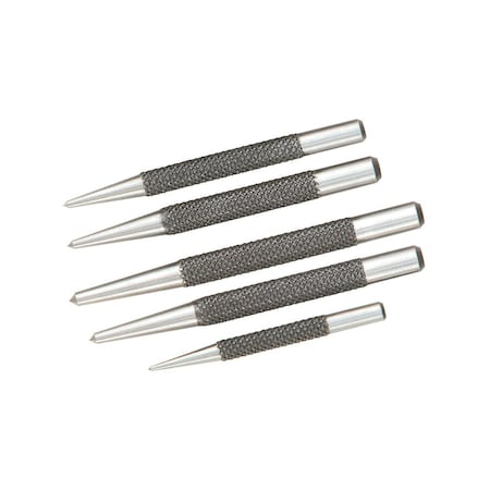 Hhip 5 Piece Round Head Center Punch Set 8606-4105