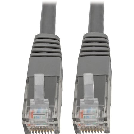 Eaton Tripp Lite Series Cat6 Gigabit Molded UTP Ethernet Cable RJ45 M/M, PoE, Gray, 6 ft. 1.83 m N200-006-GY