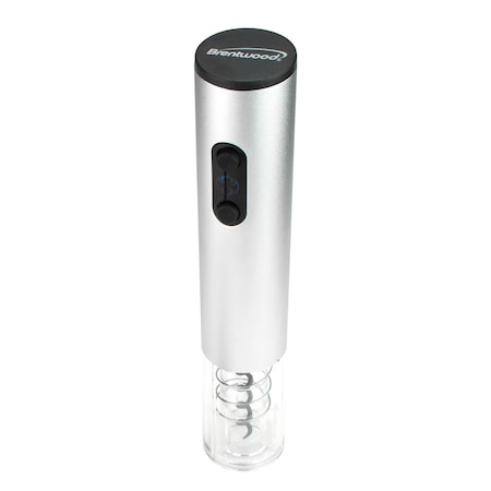 Brentwood Industries Portable Electric Wine Bottle Opener in Silver WA-2002S