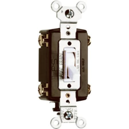 Legrand TradeMaster Toggle Switch, 15 A, 120 V, 4 -Position, Thermoplastic Housing Material, White 664WGCC12