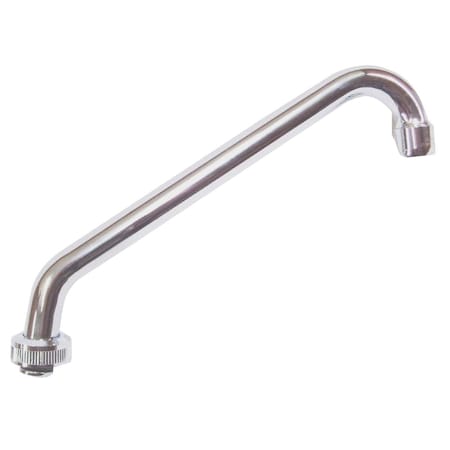 Us Hardware 9'' Chrome Faucet Spout P-033AB